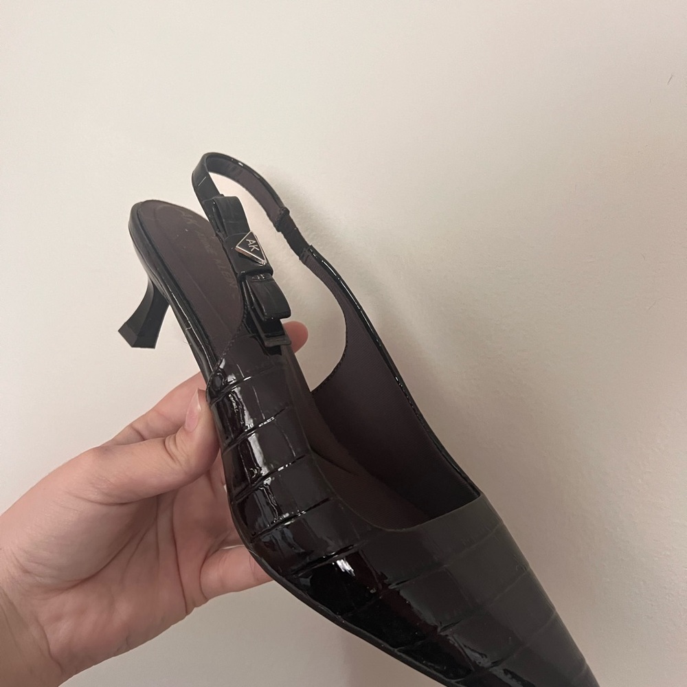 Anne Klein Black Patent Leather Heels